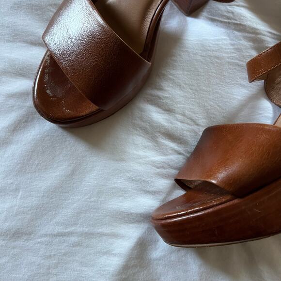 FORTRESS OF INCA Hannah Heeled Sandals in Brown Size 37 casual summer ankle - Picture 3 of 8